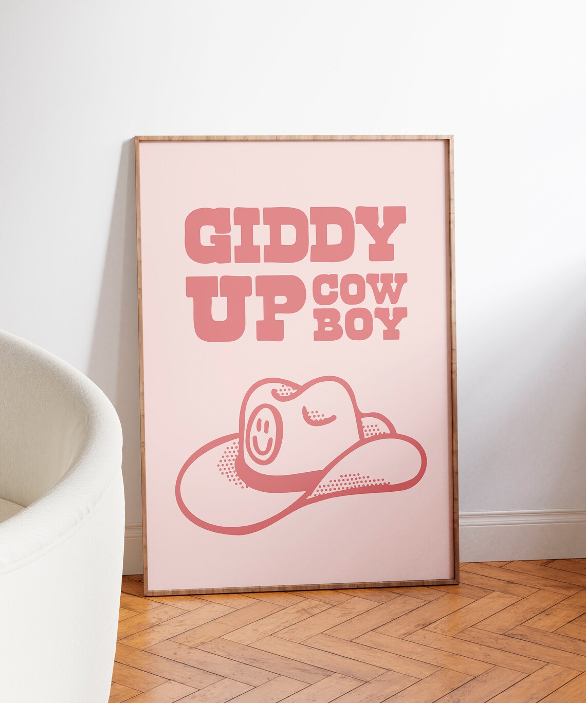 Retro Cowboy Print Western Wall Art Retro Cowboy Hat Poster Wild West Print Cowgirl Quote Art Print Retro Howdy Wall Art Retro Print - Image 3