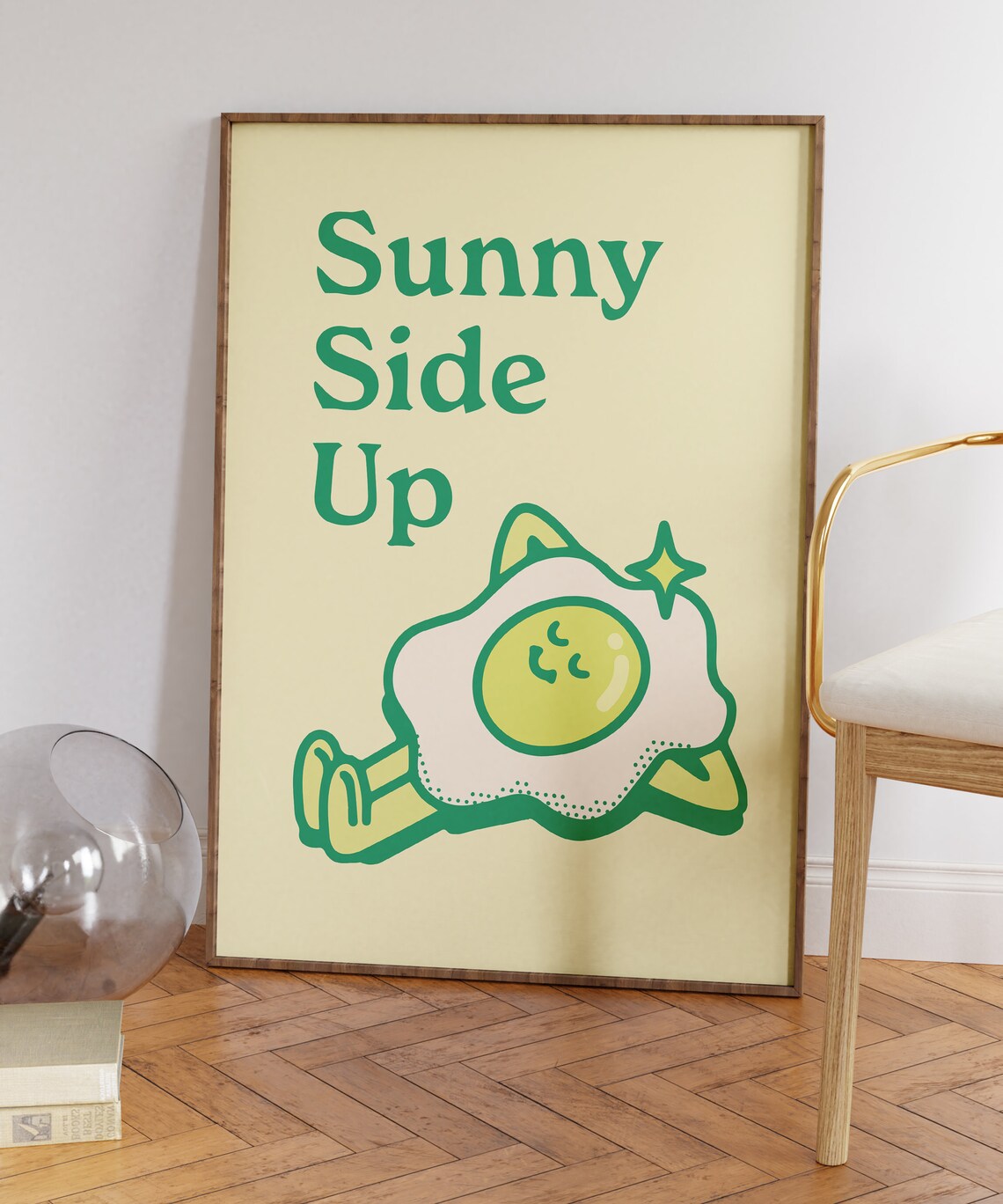 Sunny Side Up Positive Retro Quote Art Print - Image 5