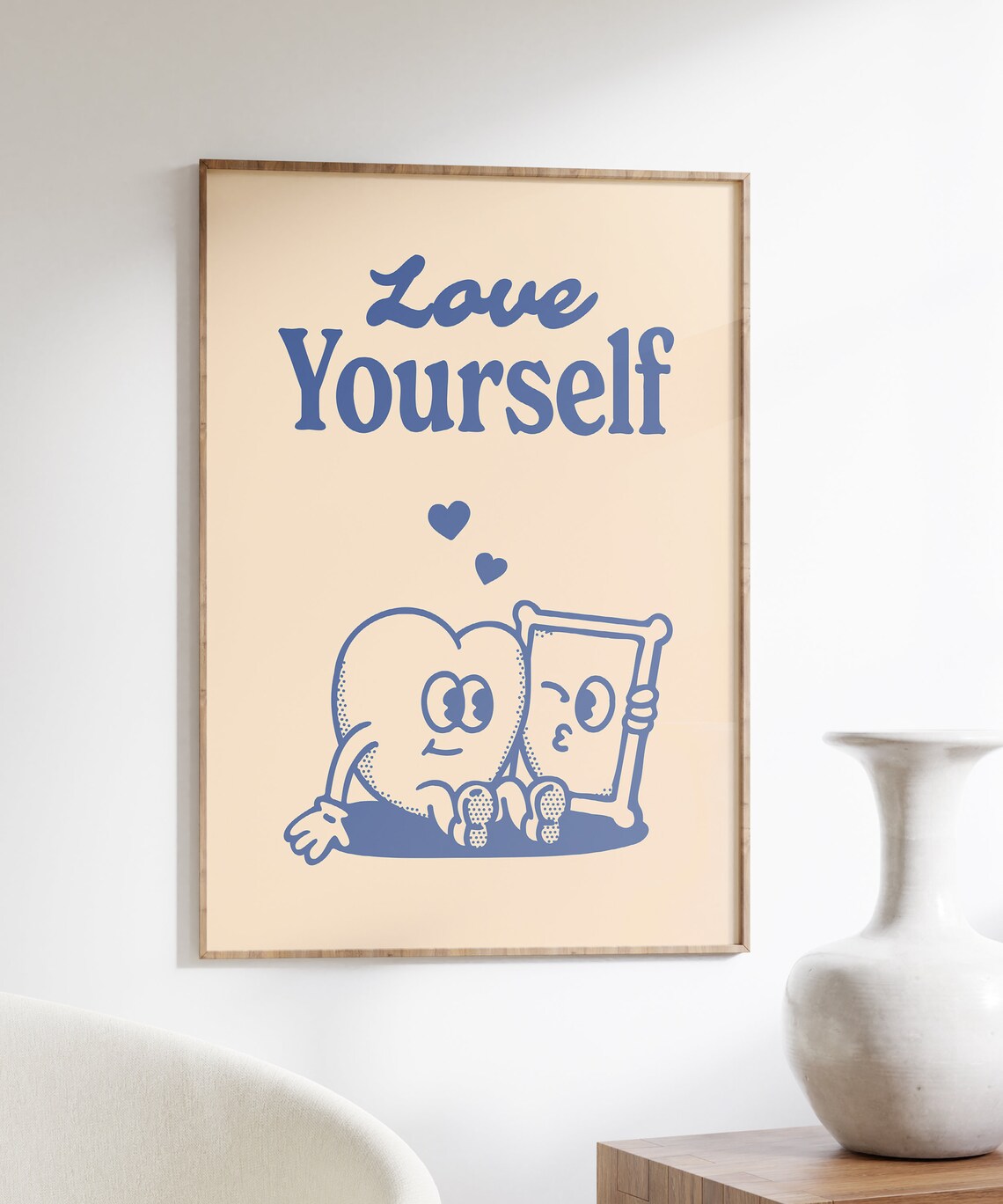 Love Yourself Retro Quote Art Print - Image 5
