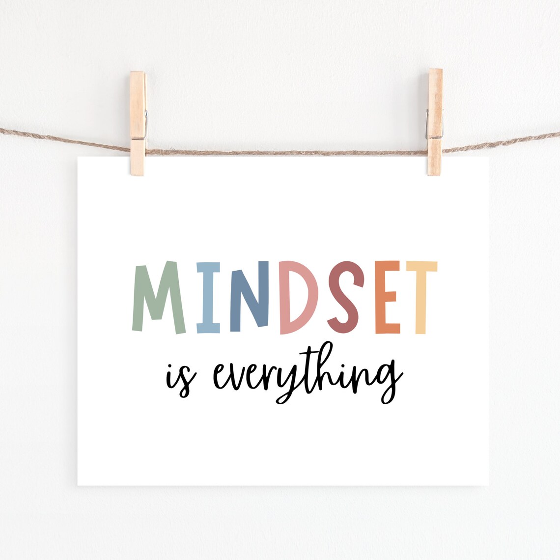 Mindset Is Everything Growth Mindset Poster - Image 2