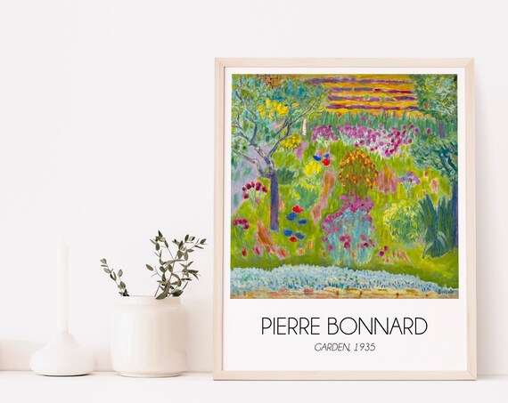Pierre Bonnard Garden 1935 Colorful Impressionist Art Poster