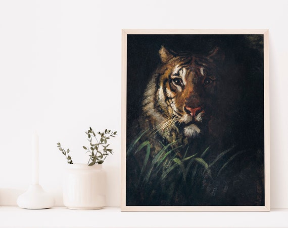 Tiger Abbott Henderson Thayer Painting Museum Print Gallery Poster Vintage Art Home Decor