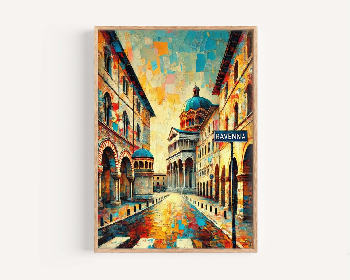 Ravenna Vintage Italian Travel Poster Art Print