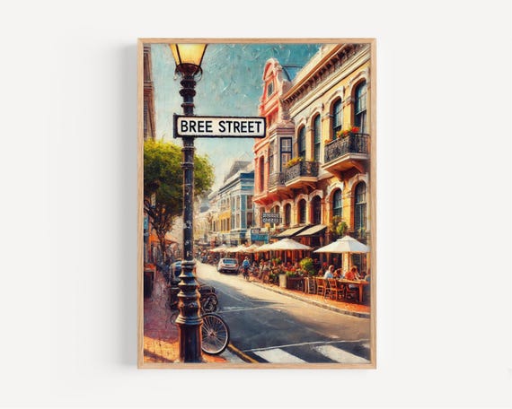 Johannesburg Print Bree Street South Africa Travel Art