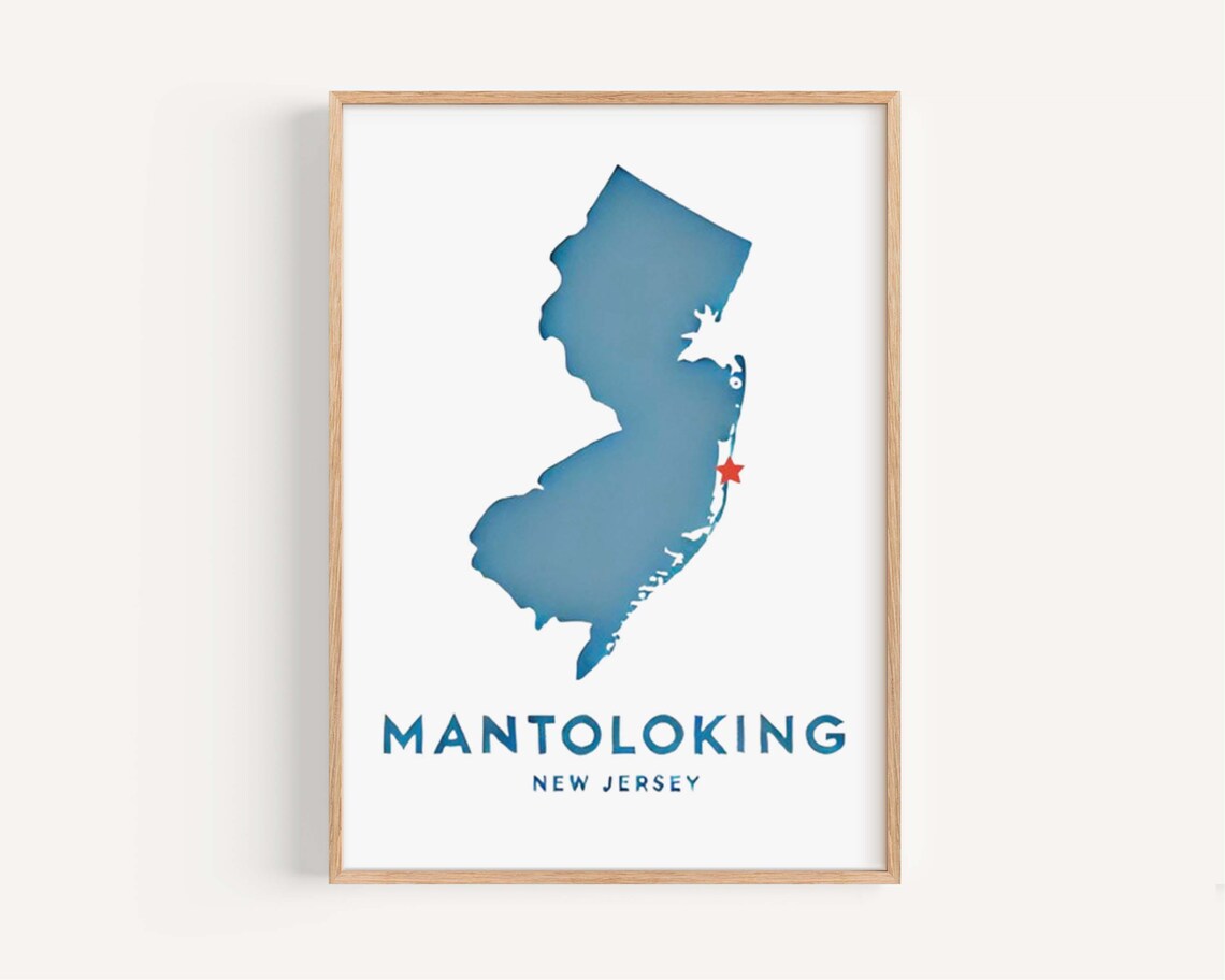 Mantoloking New Jersey Coastal Travel Poster