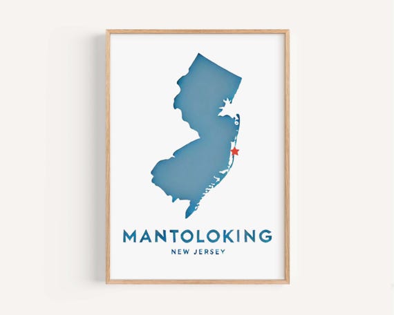 Mantoloking New Jersey Coastal Travel Poster