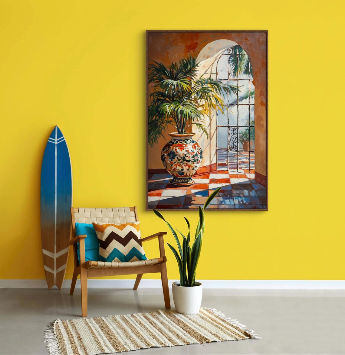Mediterranean Spanish Villa Moroccan Arch Art Print - Image 2