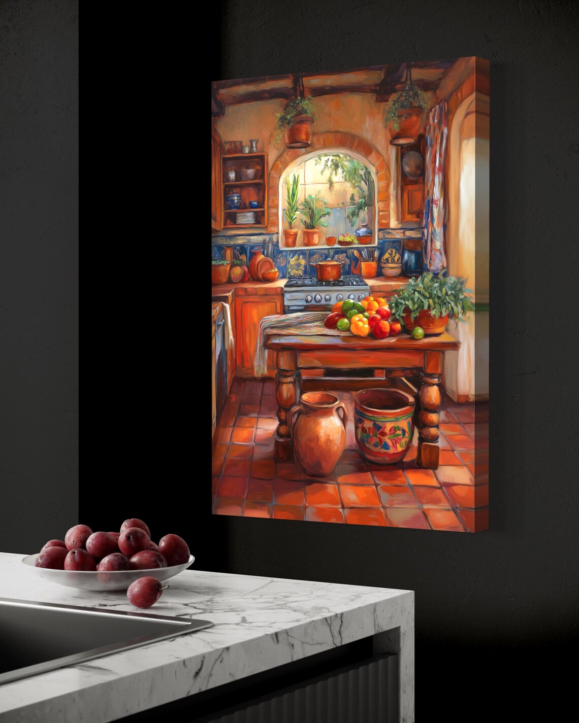 Mexican Kitchen Rustic Wall Decor, Spanish Style Art Print - Image 5