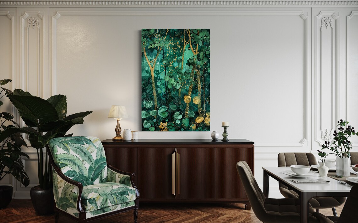 Enchanted Grove Forest Art Print, Coquette Decor - Image 2