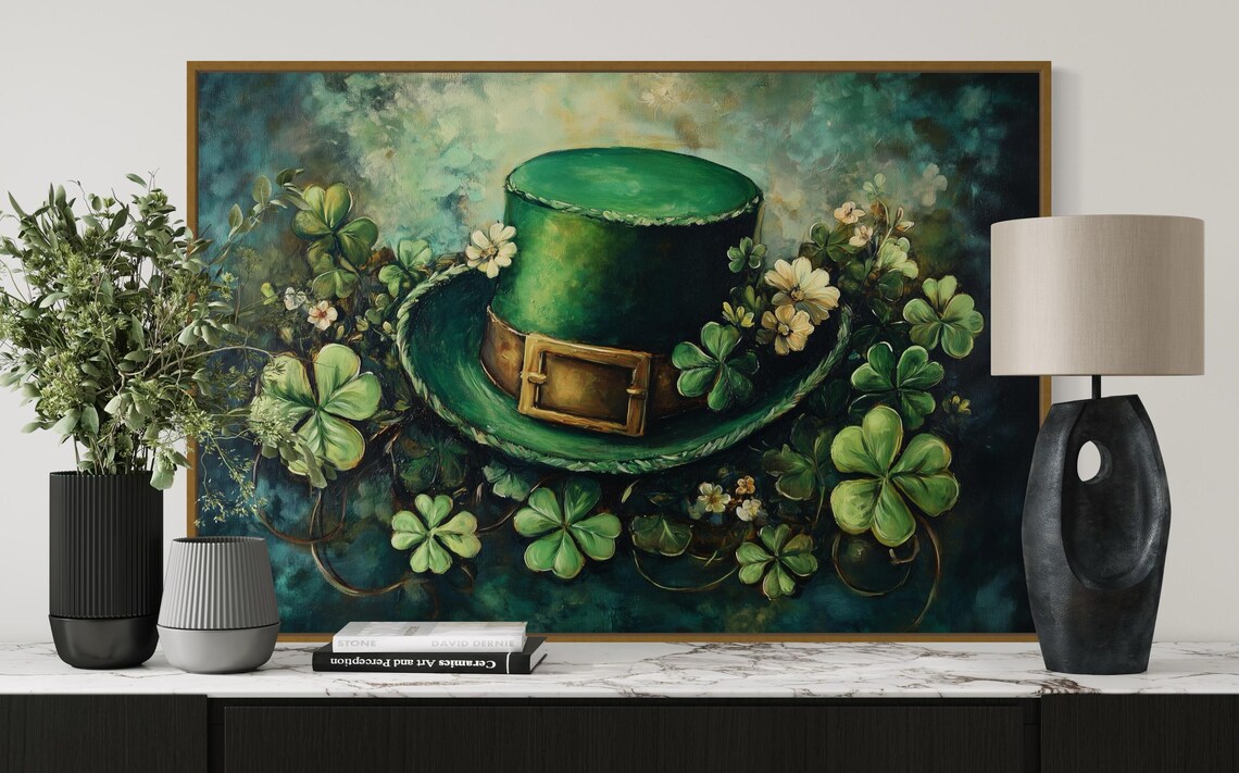 Green Leprechaun Hat, St. Patrick's Day Art Print