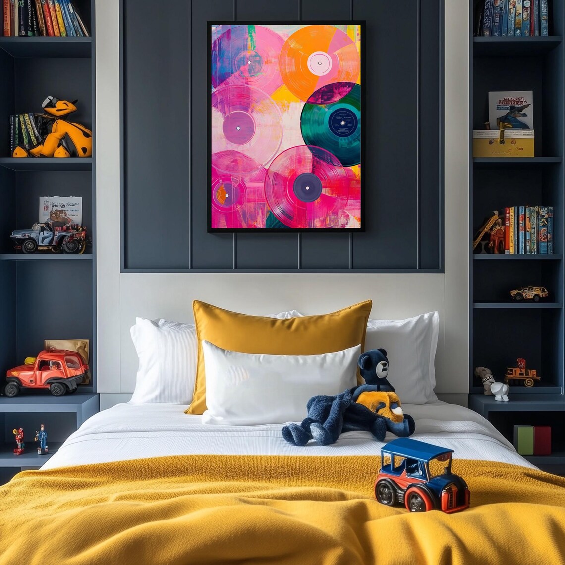 Abstract Record - Retro Pop Music Room Decor - Image 4