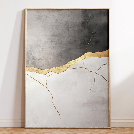 Kintsugi Wabi Sabi Japanese Zen Minimalist Art Print