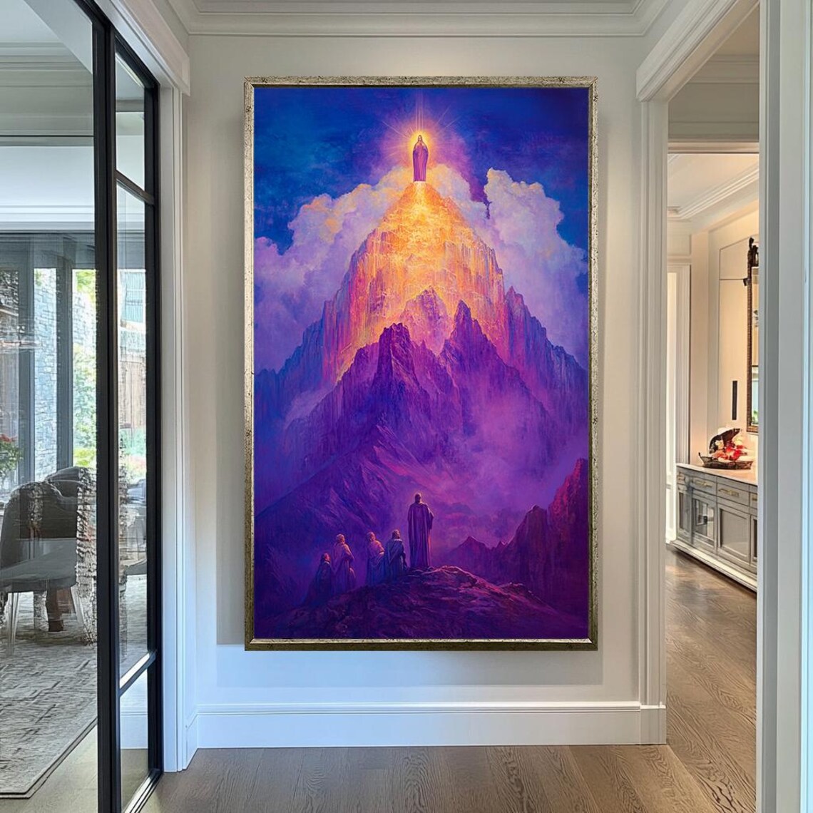 Transfiguration Jesus Glowing On Radiant Mountain Disciples Below Poster - Image 3