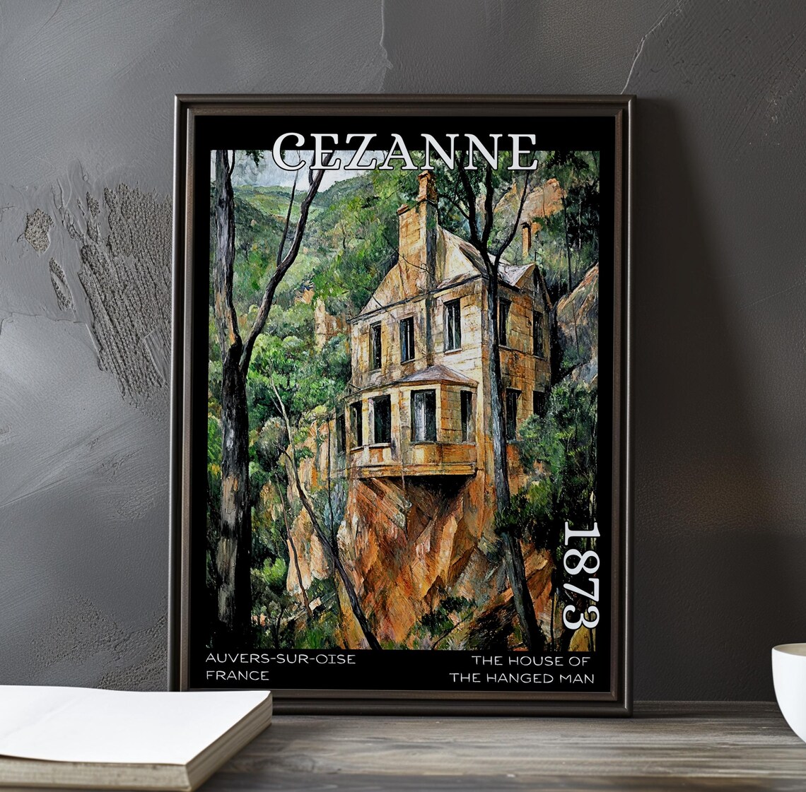 Paul Cézanne The House of the Hanged Man in Auvers 1873 Poster