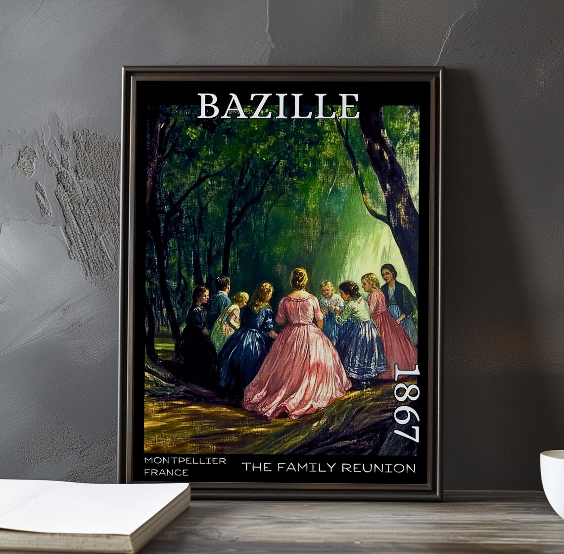 Frédéric Bazille Circle of Women in a Sunlit Forest 1867 France Poster
