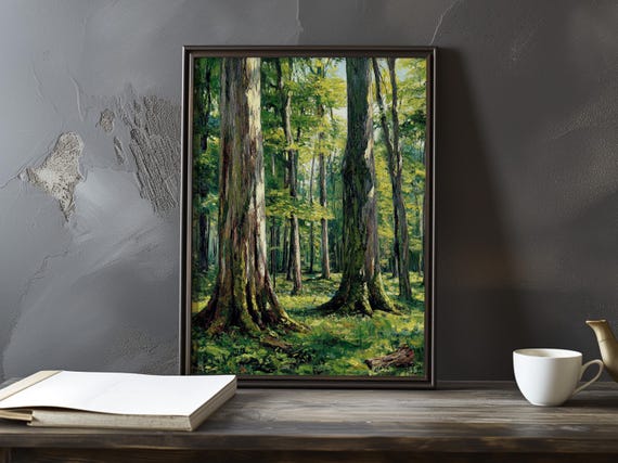Forest In Springtime Armand Guillaumin Inspired Poster Art Print Wall Decor Impressionism Prints Posters Prisnt