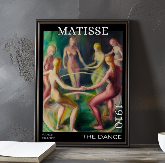 Henri Matisse The Dance 1910 Five Red Dresses Dancing Circle Poster