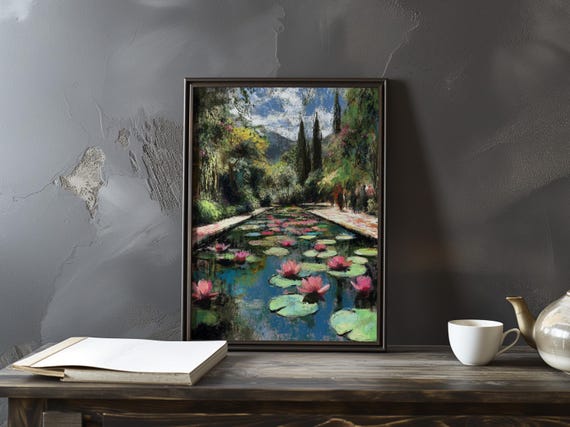 Claude Monet Poster Water Lilies Impressionist Gallery Print Lily Art Home Decor Impressionism Prints