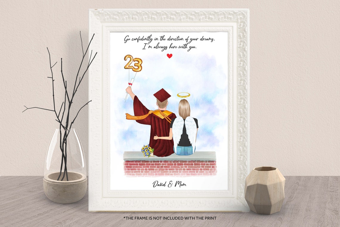 Go Confidently in the Direction of Your Dreams Angel Mom Poster