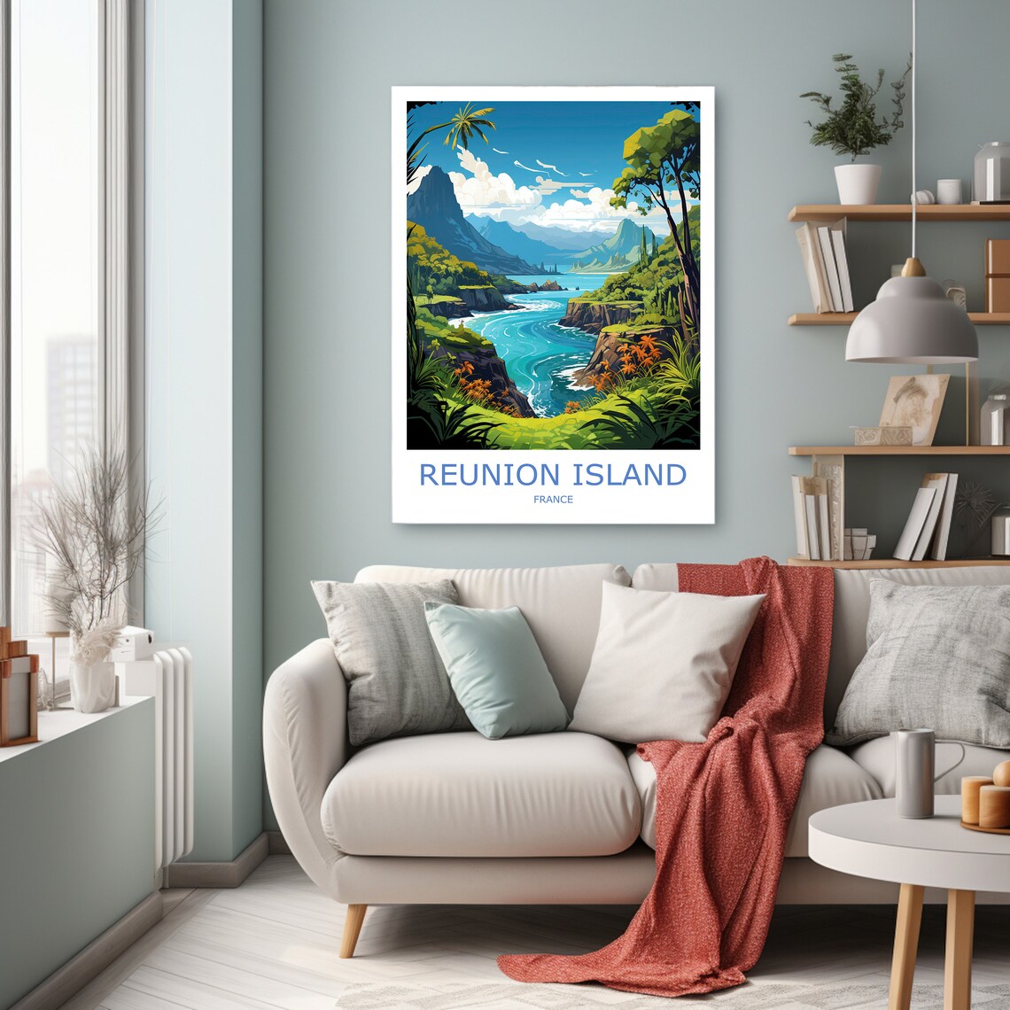 Reunion Travel Poster, La Réunion Island, France - Image 2