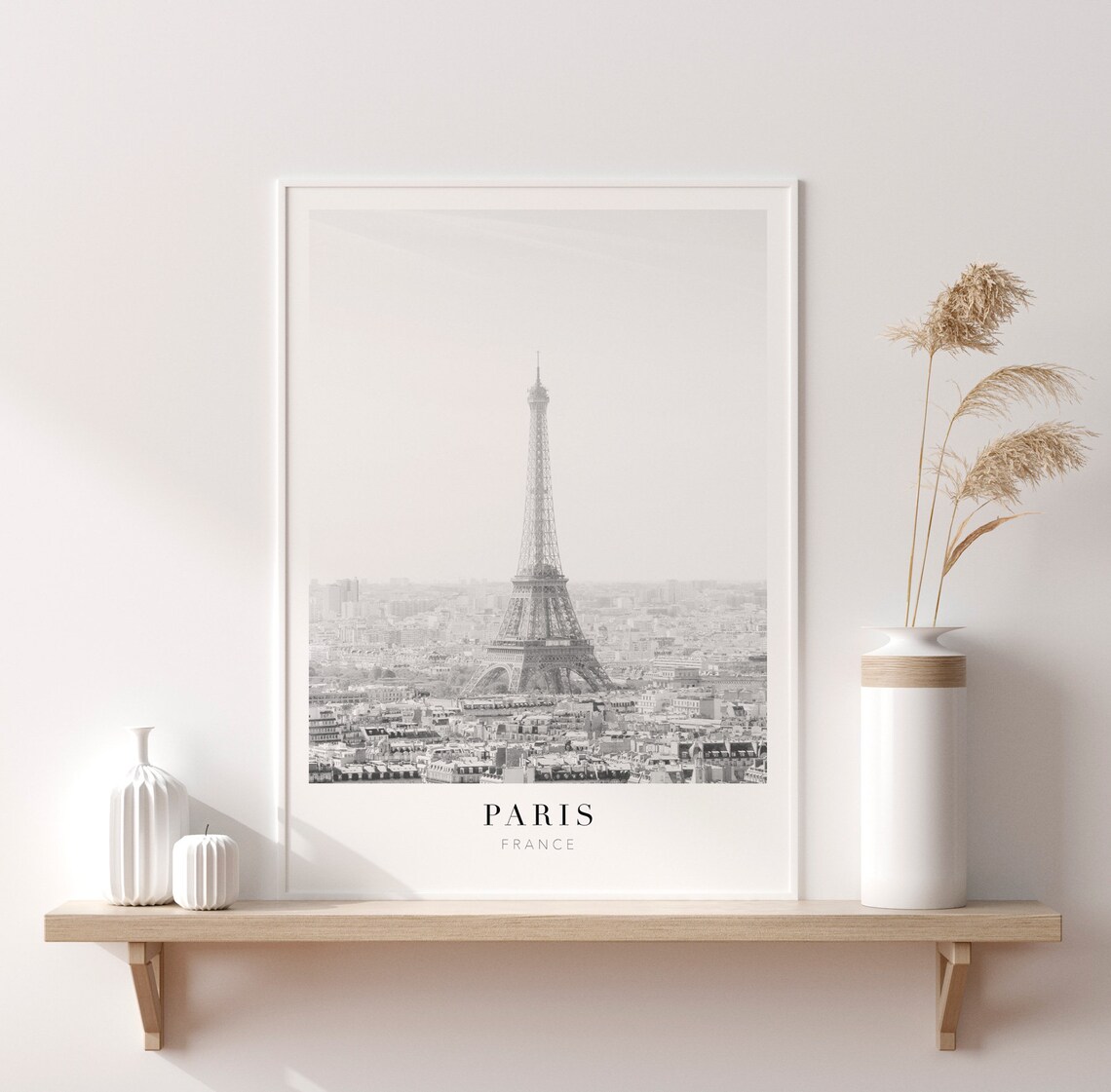 Paris Eiffel Tower Travel Poster, Black And White - Image 2