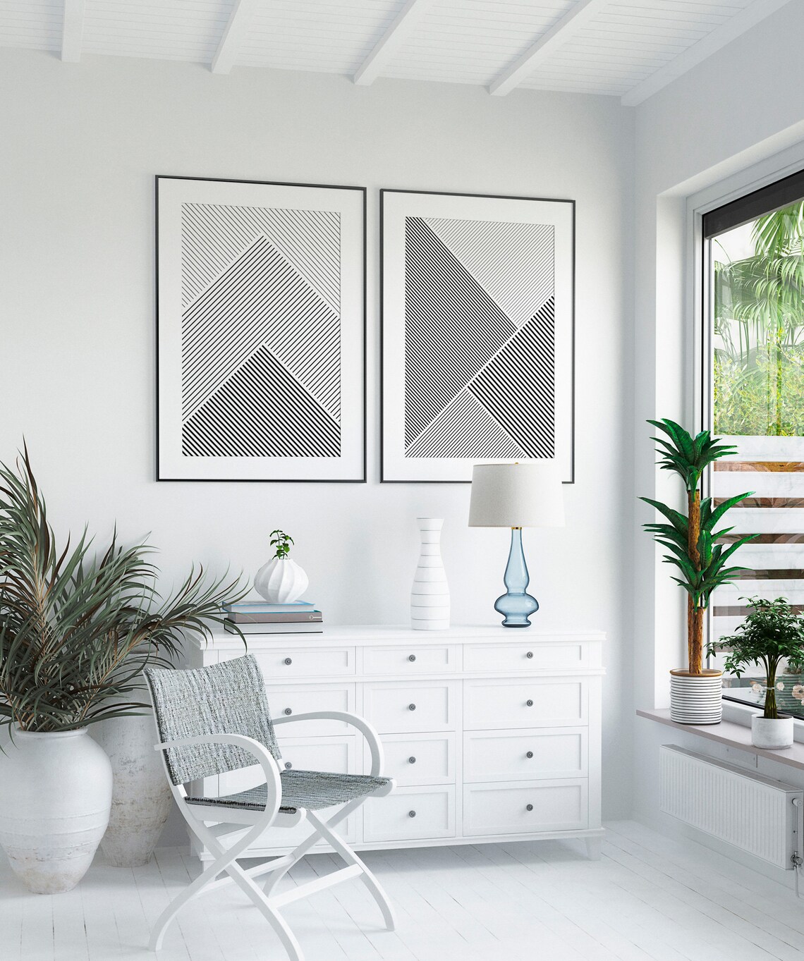 Abstract Minimalist Print, Mid Century Modern Decor - Image 4
