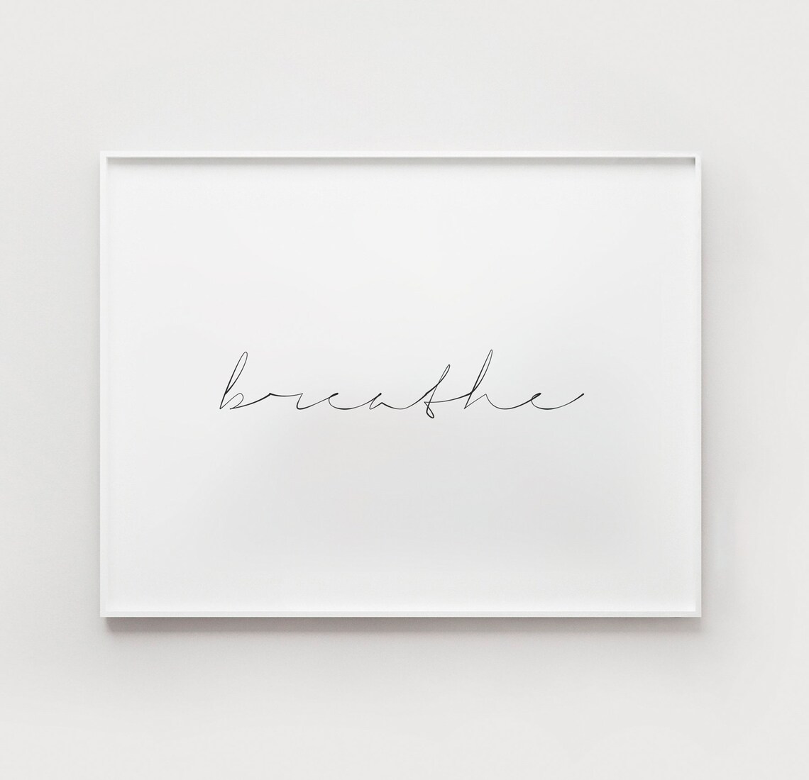 Breathe Yoga Poster Print, Bedroom Wall Art - Image 2