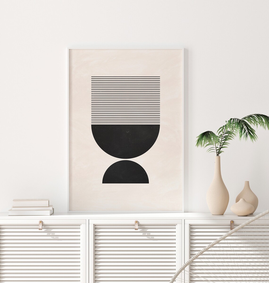 Mid-Century Modern Geometrical Art Print - Image 2