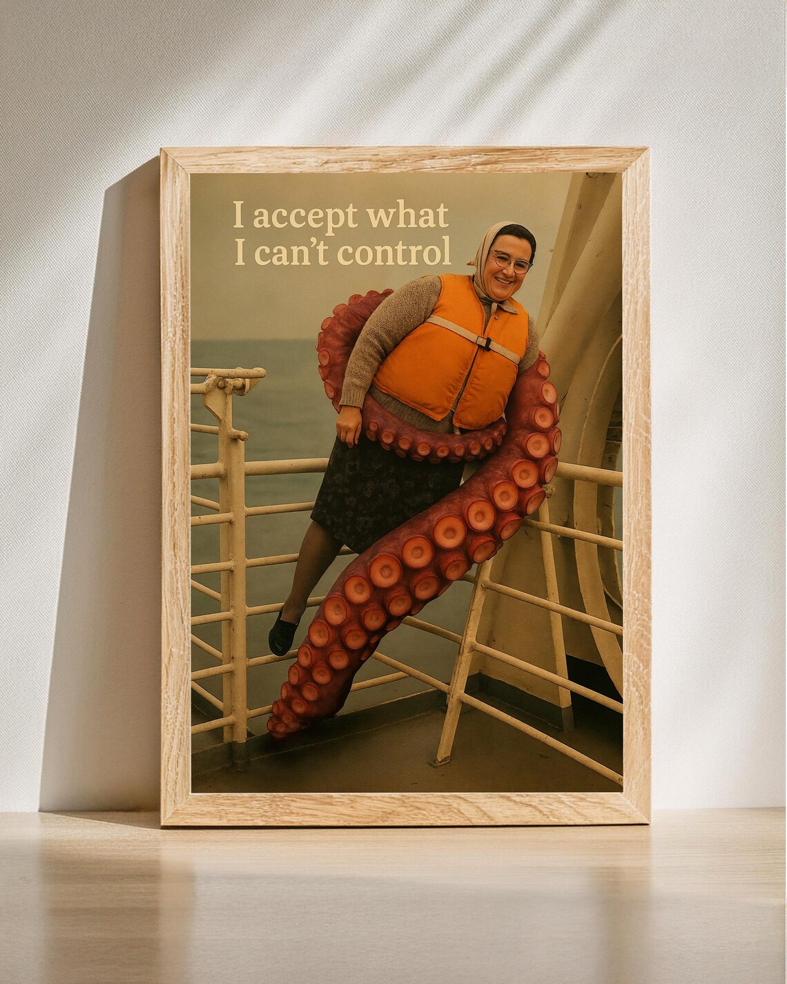 Funny Mental Health Self Acceptance Poster, Absurd Humor