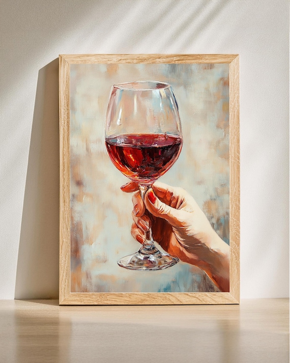 Wine Lover Art Print, Sophisticated Home Decor