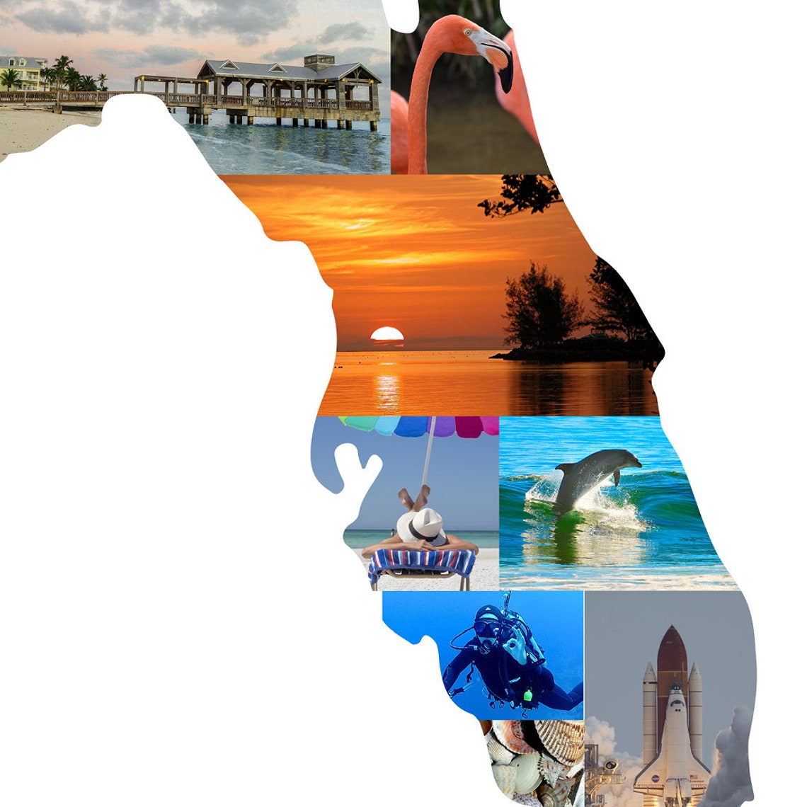 Florida State Map, Miami Life Decor - Image 3