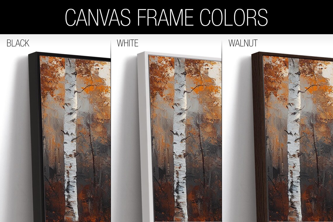 Birch Tree Forest View Print, Horizontal Landscape - Image 2