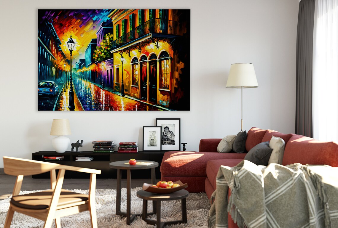 New Orleans French Quarter Bourbon Street Art Print - Image 2