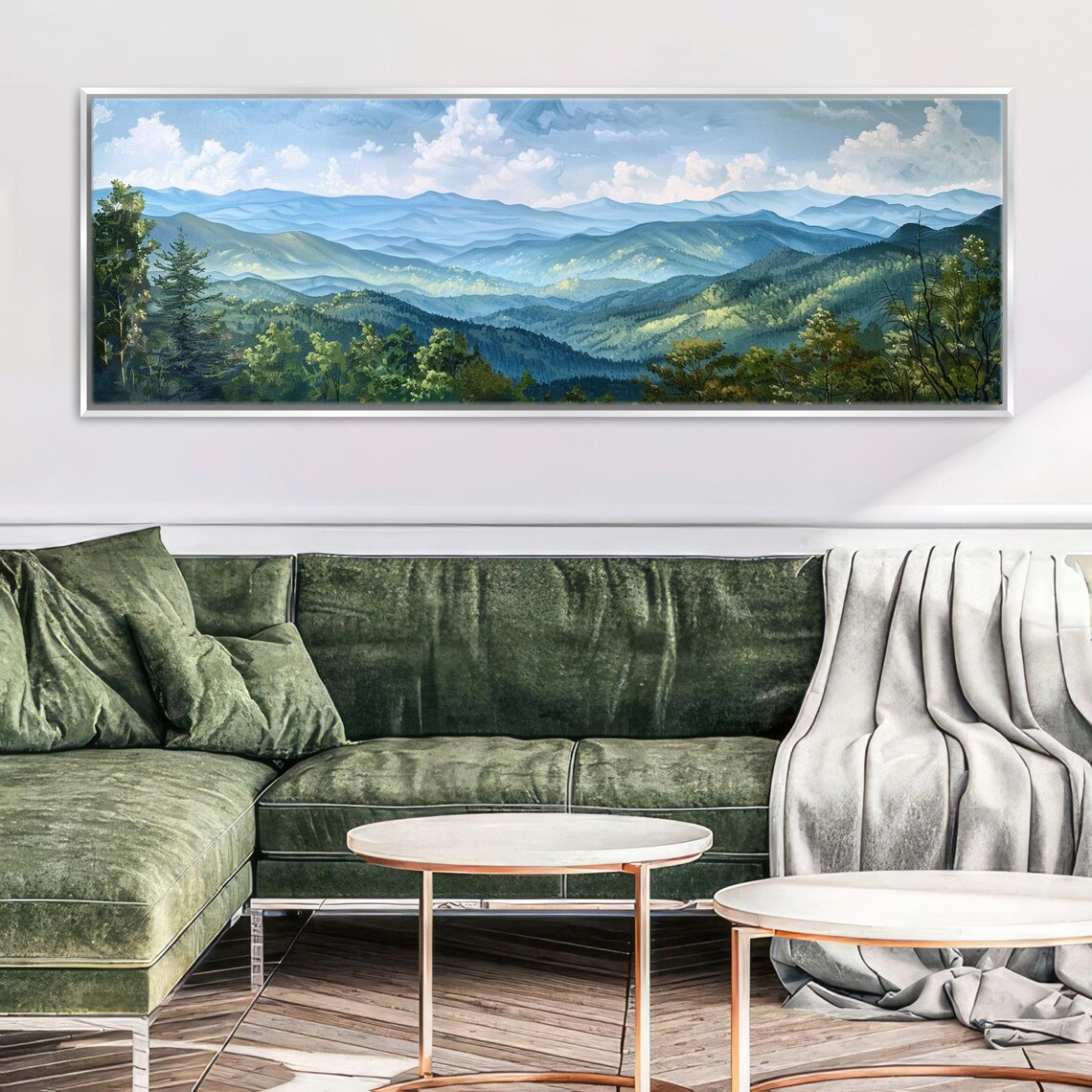 Smoky Mountains Panoramic Art Print, Landscape - Image 4