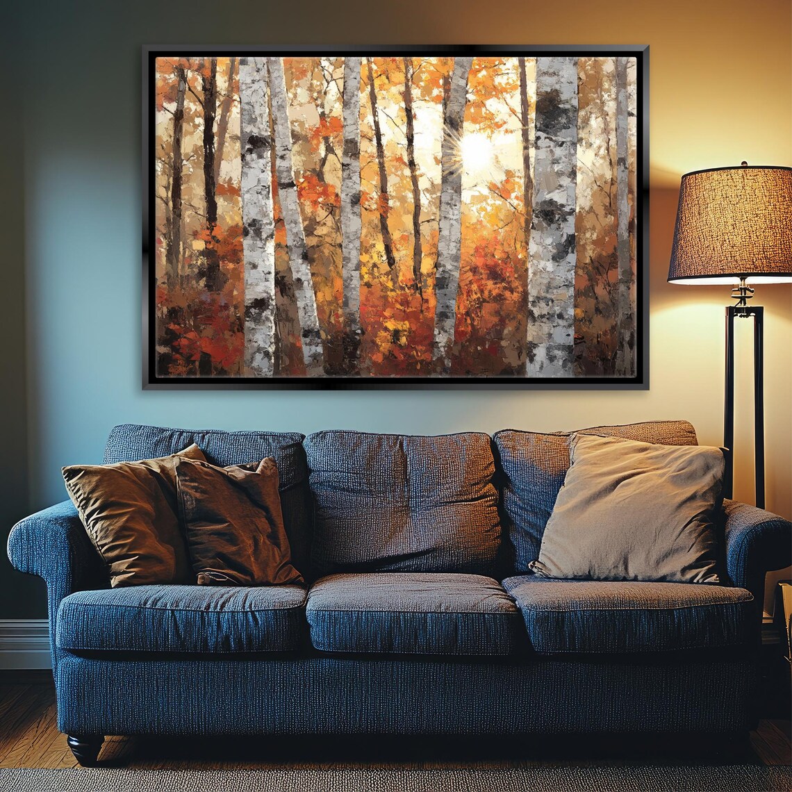 Autumn Birch Tree Art Print, Cozy Fall Wall Decor - Image 4