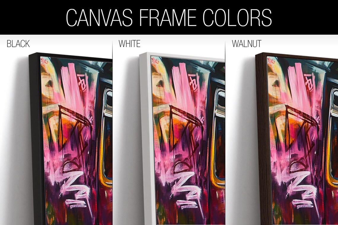Subway Train Graffiti Scene, Panoramic Art Print - Image 2