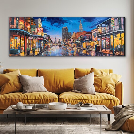 New Orleans Sunset, Bourbon Street Poster Print