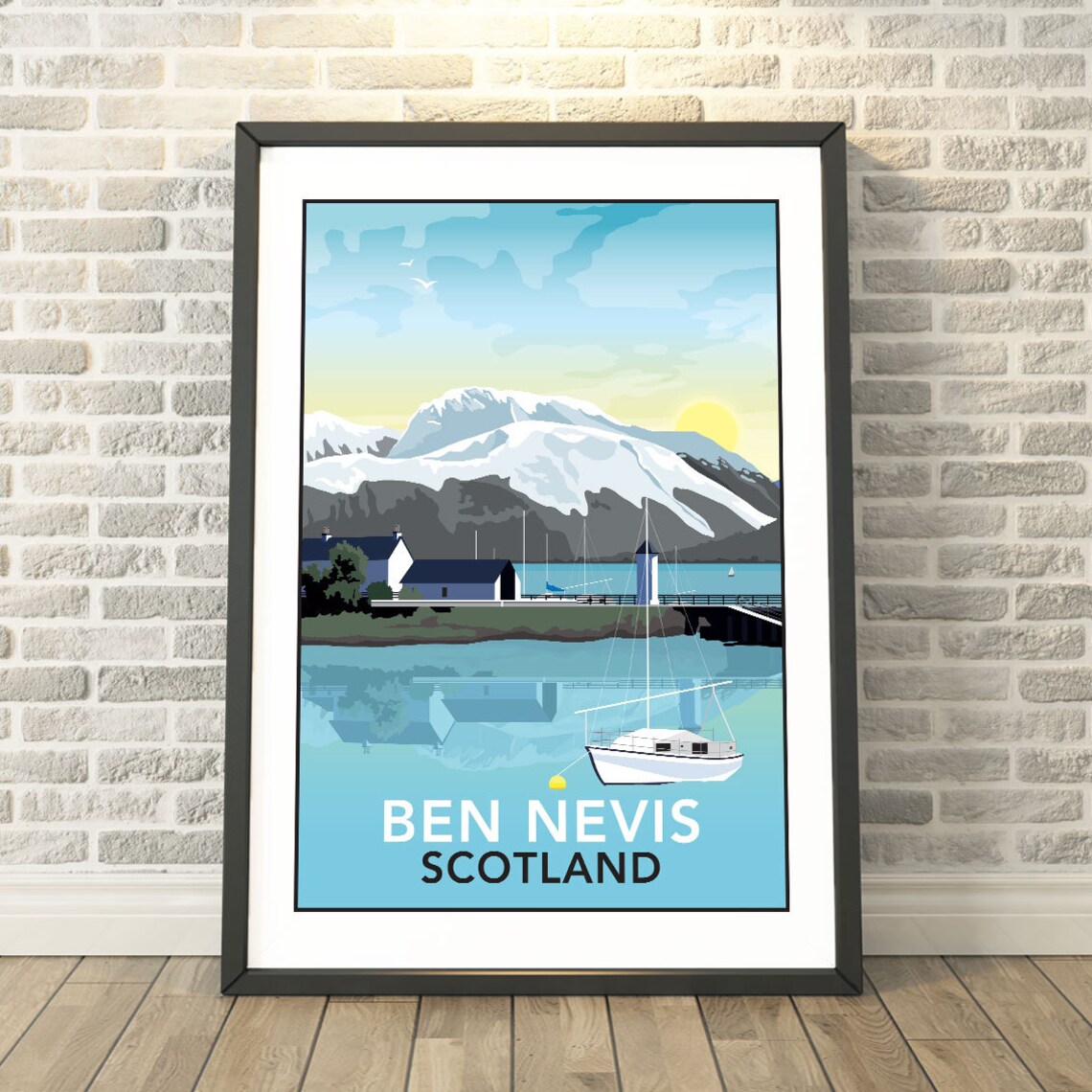 Ben Nevis Scotland Travel Poster, Capturing A Memory