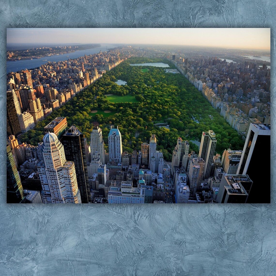 Central Park Aerial View Manhattan Green Oasis City Art Poster