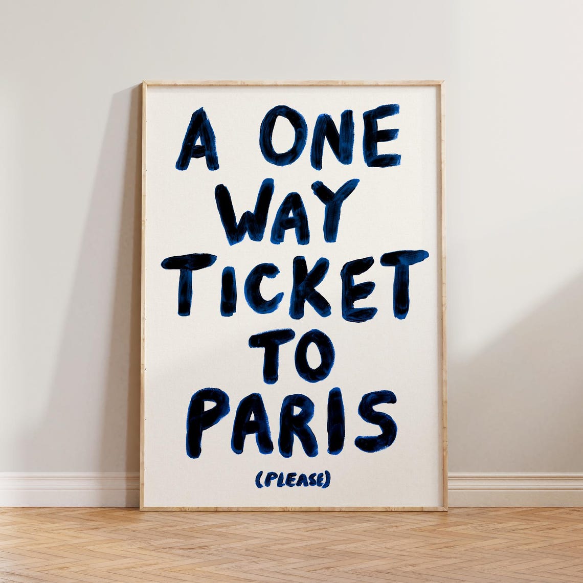 Paris Retro Living Room Travel Poster Art Print
