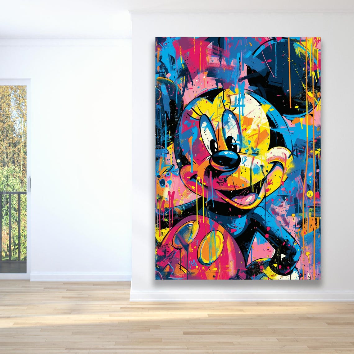 Wall Art Framed Art Home Decor Dynamic Urban Graffiti Wall Decor Vibrant And Bold Framed Art Modern Abstract Street - Image 2