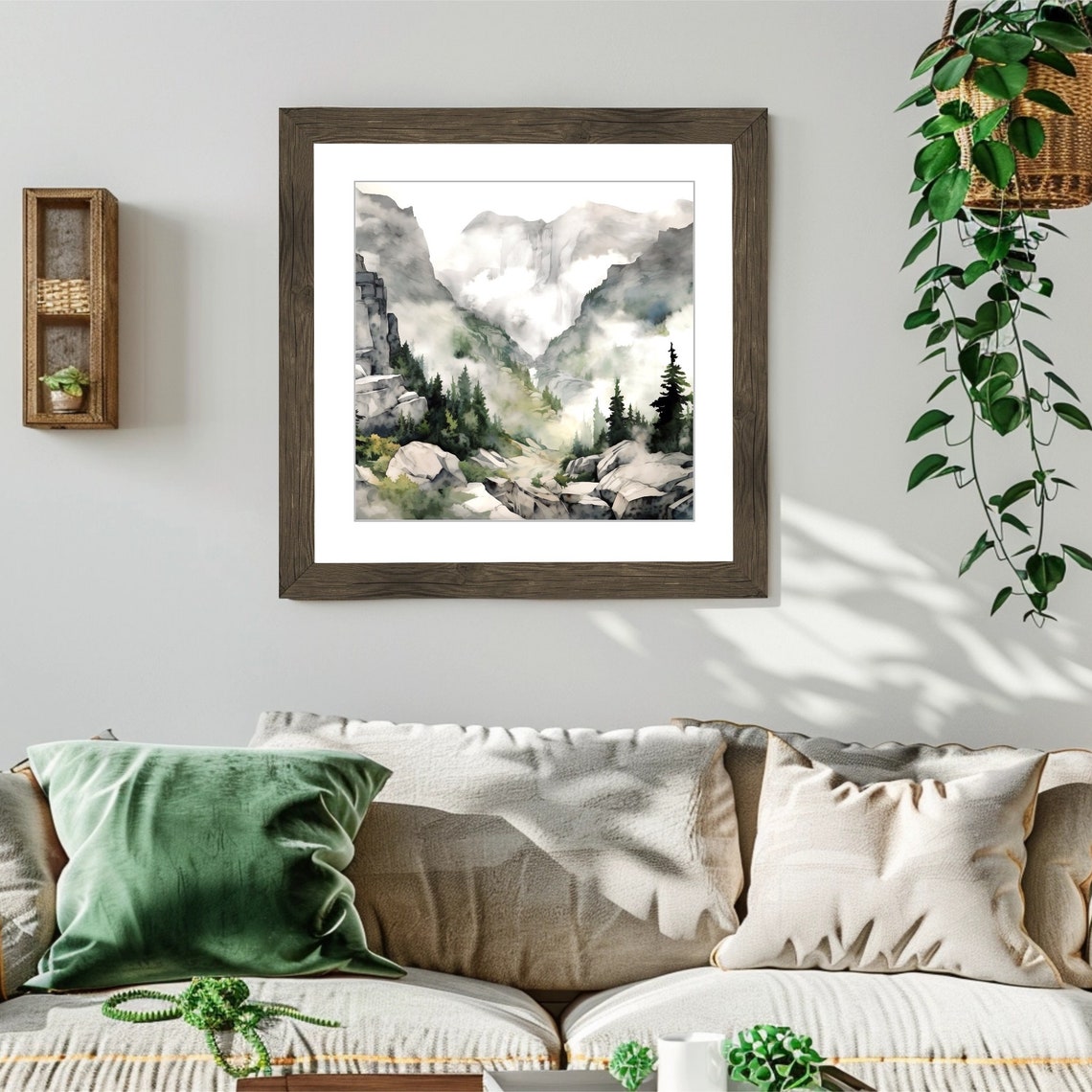 Rocky Mountain National Park Travel Print Square Wall Art Rocky Mountain Wall Hanging Home Dcor Rocky Mountain Gift Art Lovers Colorado Art - Image 2