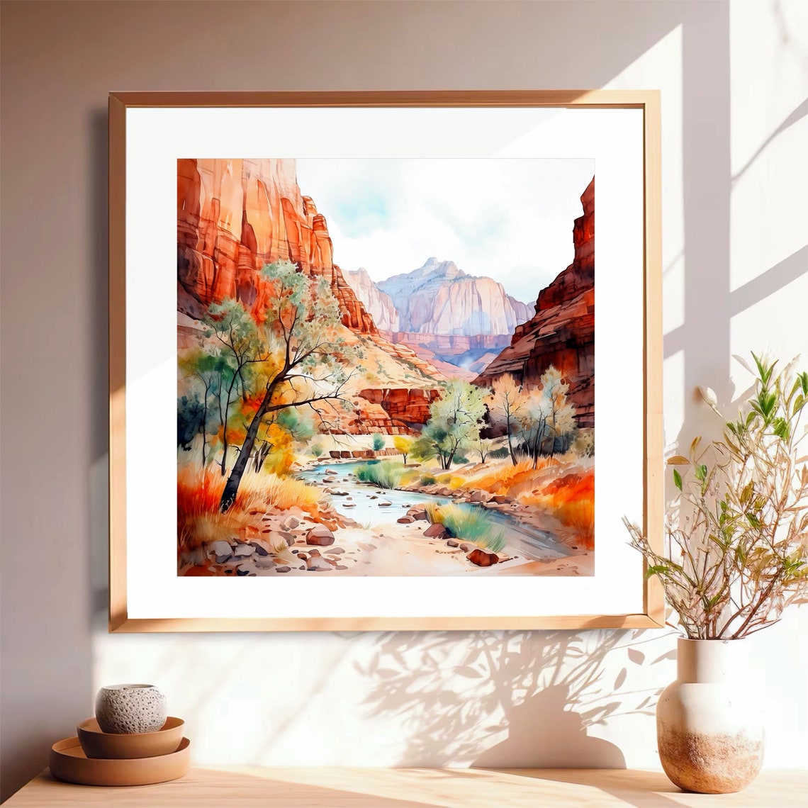 Zion National Park Poster Print, Utah Gift - Image 3