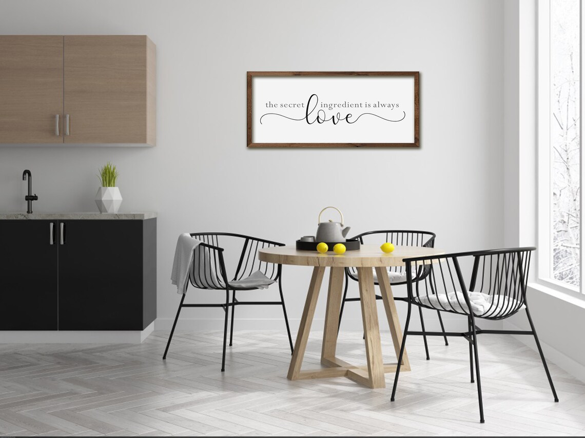 The Secret Ingredient Is Always Love Kitchen Art Print - Image 5