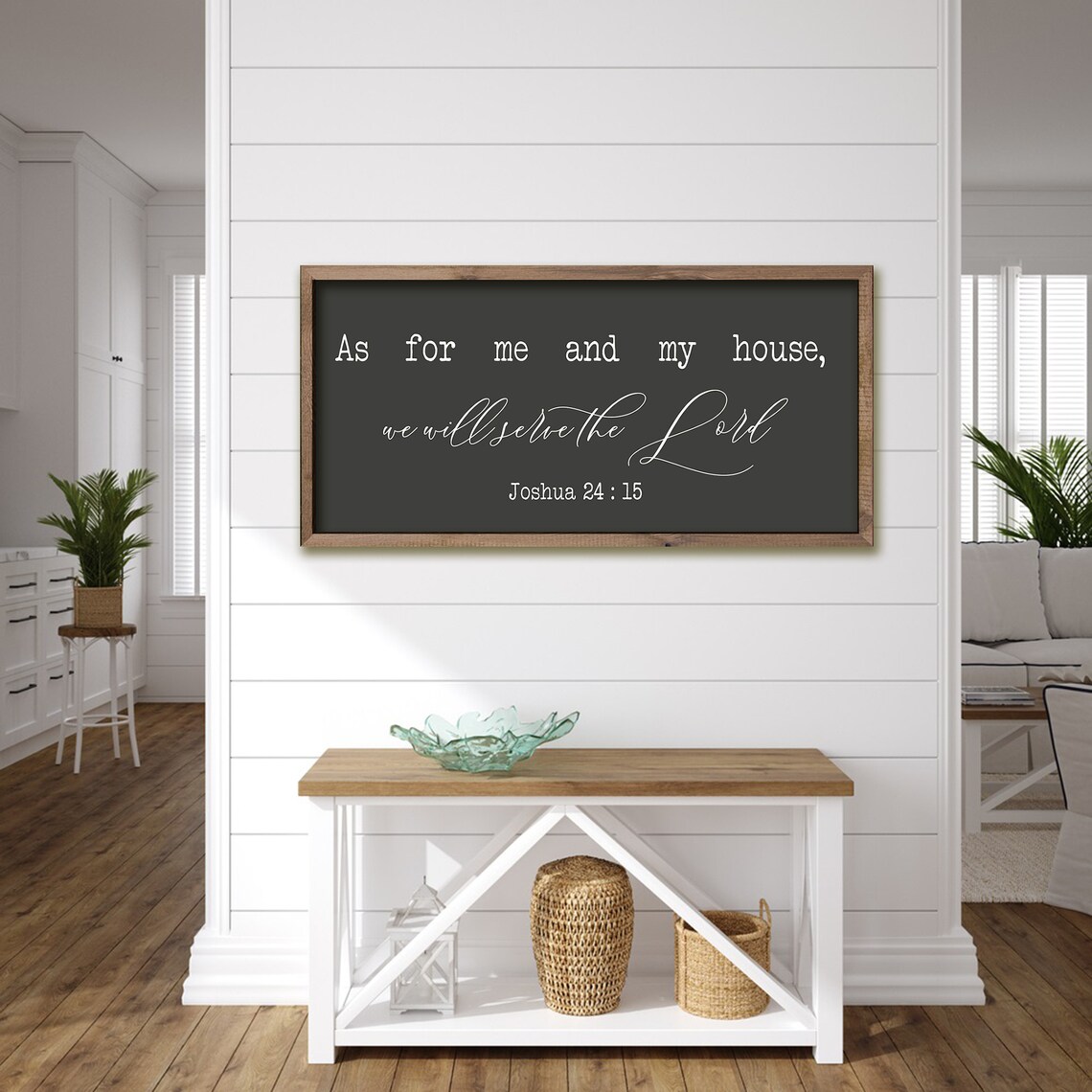 As for Me and My House We Will Serve the Lord Joshua 24:15 Faith Poster - Image 4