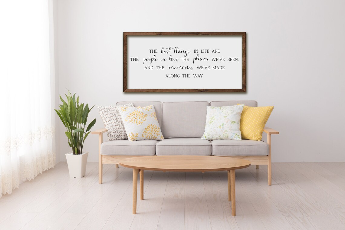 The Best Things In Life Farmhouse Quote Art Print - Image 2