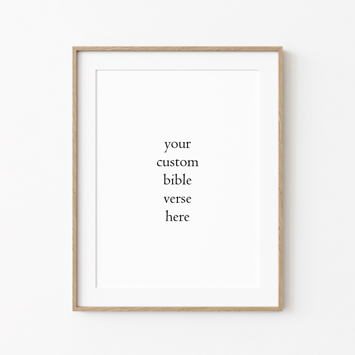 Custom Bible Verse Quote, Christian Wall Art Print