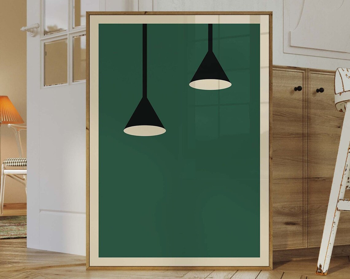 Green Bauhaus Art, Bauhaus Poster Print - Image 2