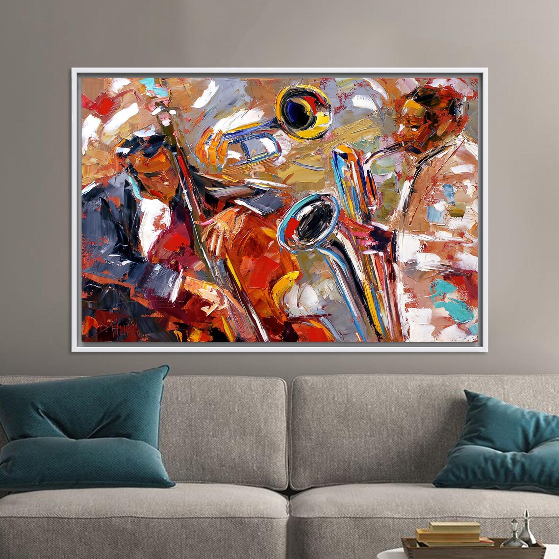 Jazz Musicians Abstract Boho Wall Decor