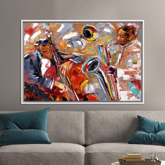 Jazz Musicians Abstract Boho Wall Decor